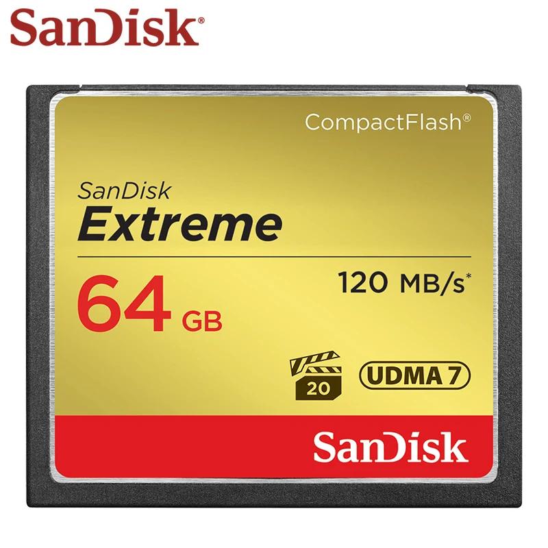 SanDisk CF ī ͽƮ Ʈ 丮, ī޶ ÷ ޸ ī, VPG-20 4K HD  ī, 32GB, 64GB, 128GB, 120 MB/s